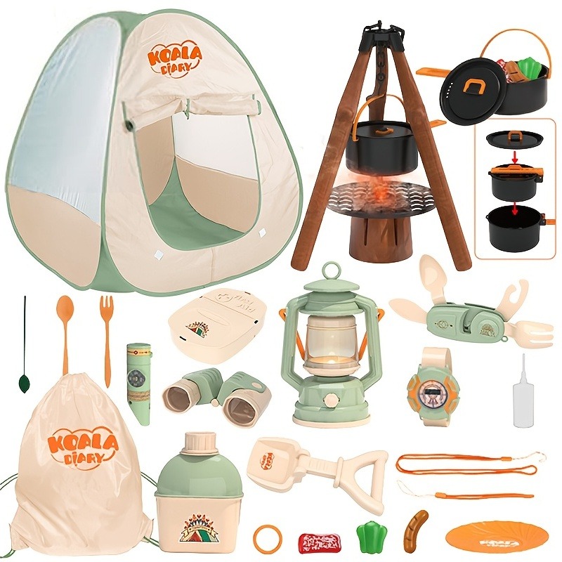 Kids Outdoor Wendy House - Ensemble de Camping pour enfants, jouet