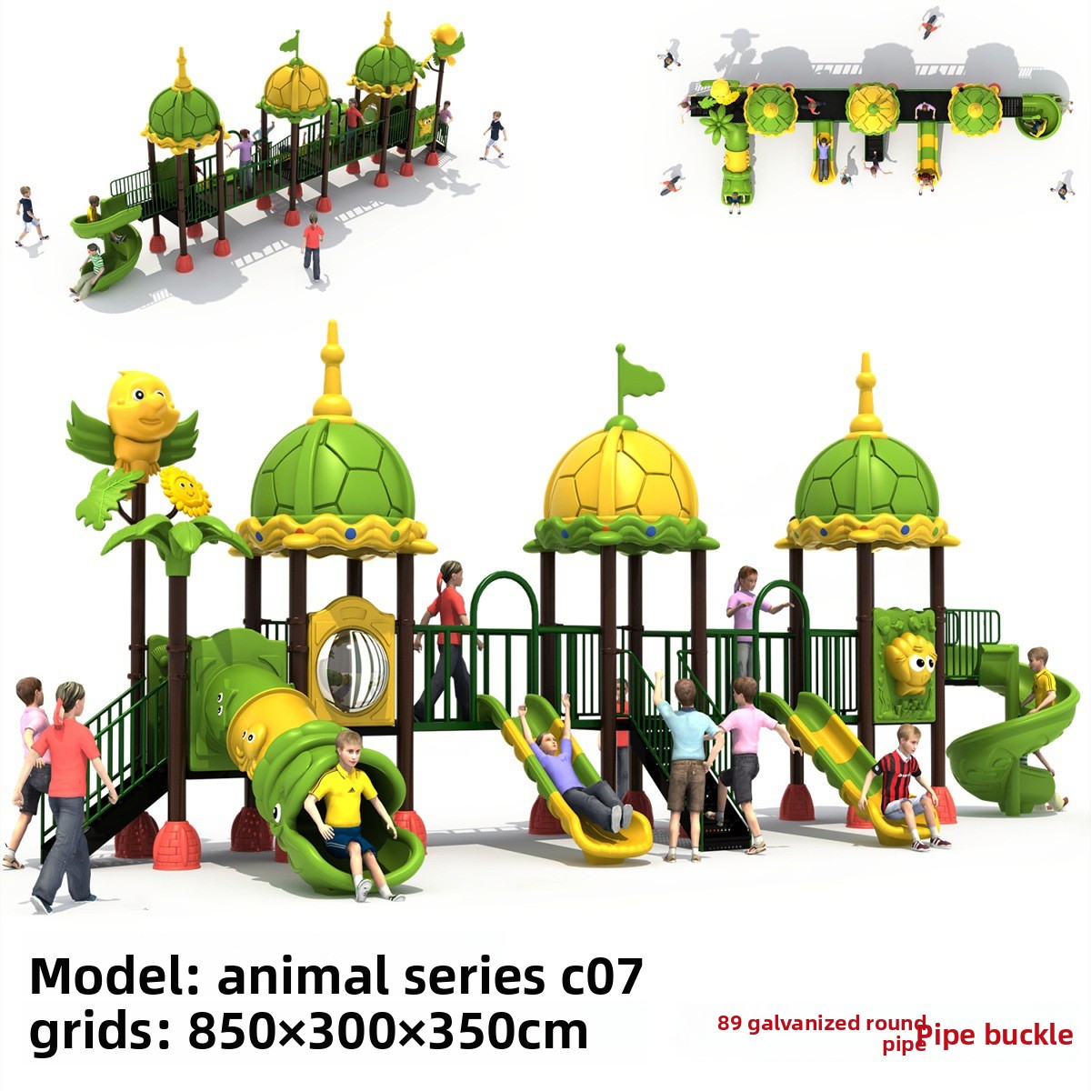 Kids Outdoor Swing Set With Slide - Usine commerciale petit enfant en bas