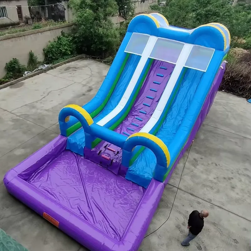 Kids Outdoor Obstacle Course Equipment - Parcours d'obstacles aquatiques gonflables mobiles, piscine