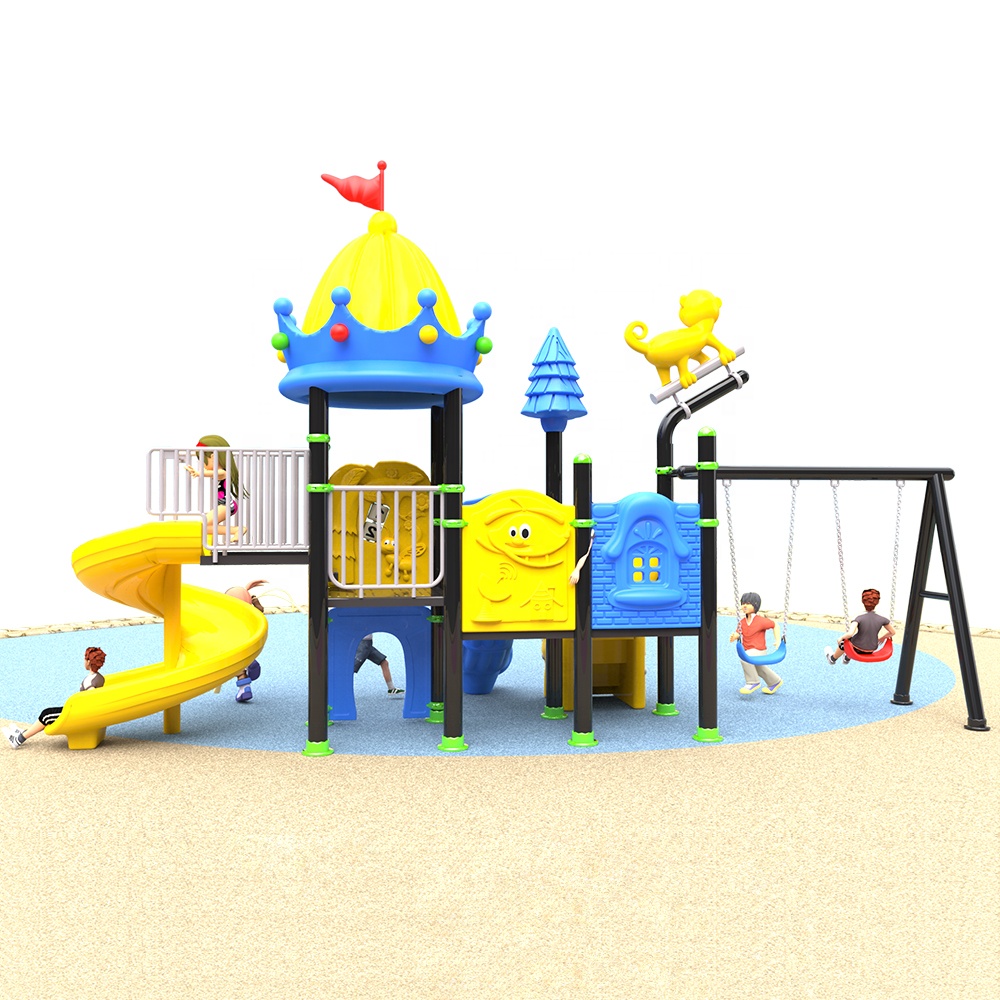 Kids Outdoor Swing Set With Slide - Soirée multifonctionnelle pour enfants, vente en
