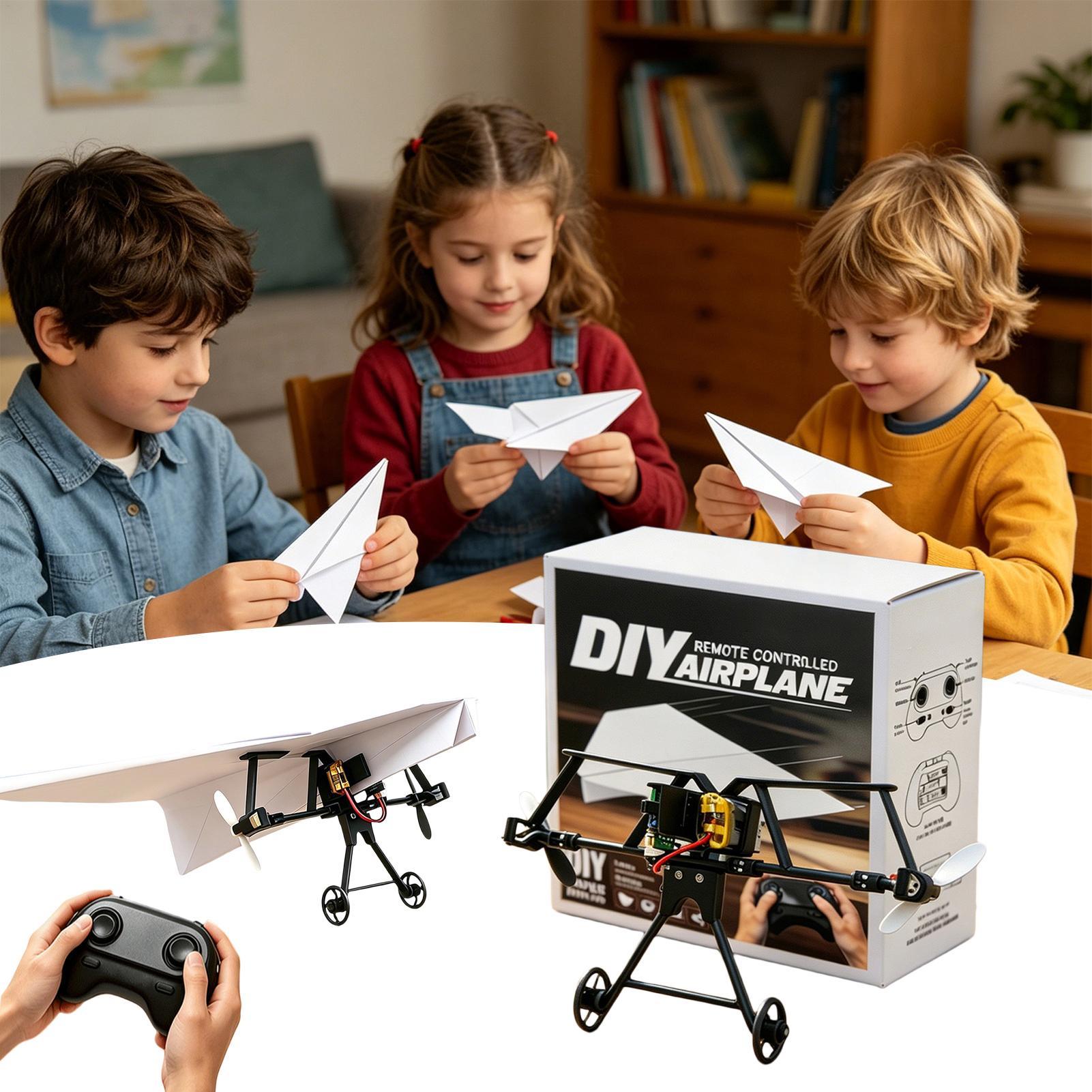 Kids Outdoor Entertainment - Kit d'avion en papier RC à