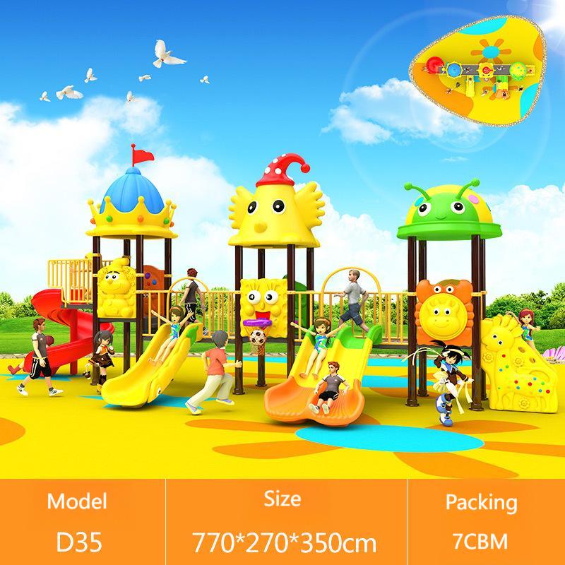 Kids Outdoor Swing Set With Slide - Petit équipement de terrain de jeu