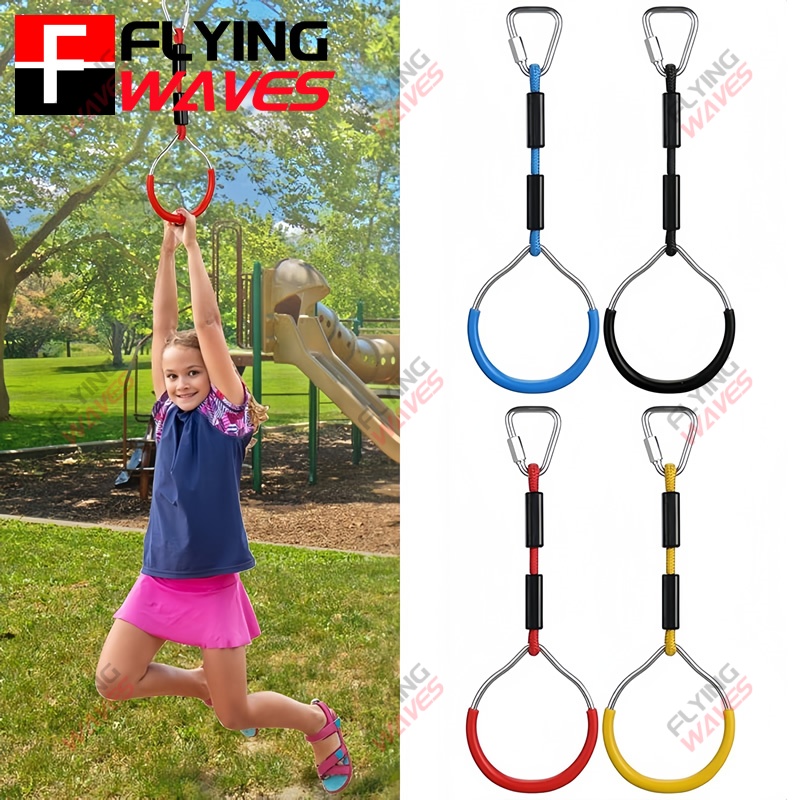 Kids Outdoor Ninja Course - Anneau de gymnastique suspendu pour enfants,