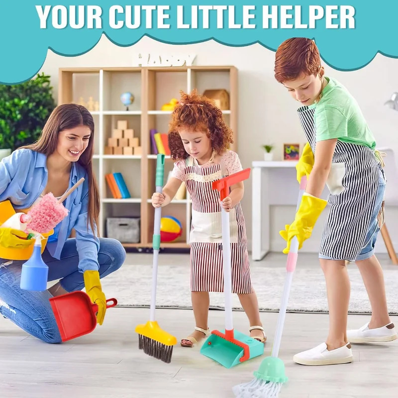 Kids Outdoor Broom - Ensemble de nettoyage pour enfants 16