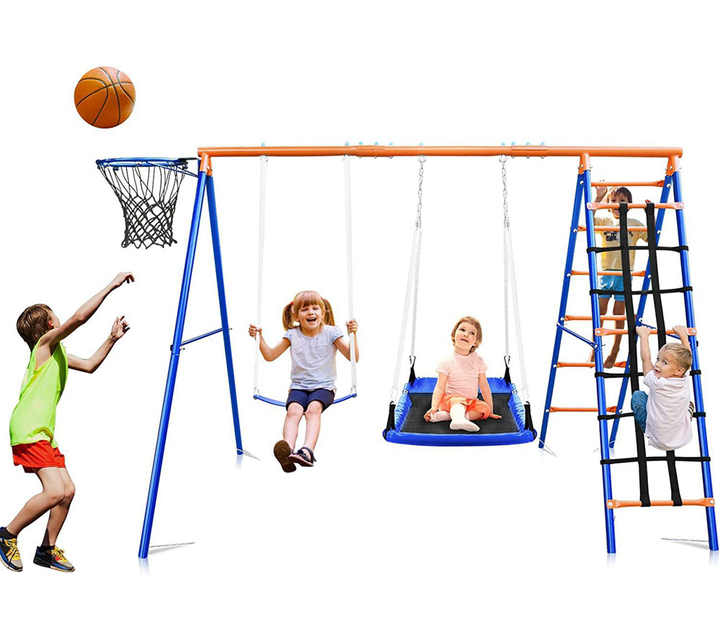 Ensemble de balançoire, tobogg - Kids Outdoor Swing Set With Slide avis et prix
