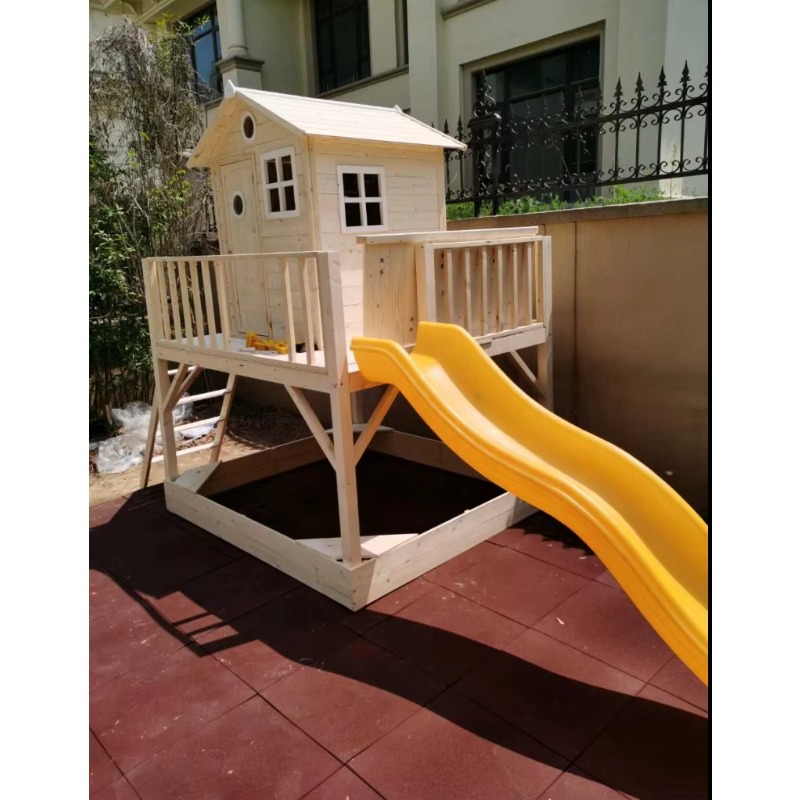 Maison de jeu en bois d'extéri - Kids Outdoor Wooden Playhouse avis et prix