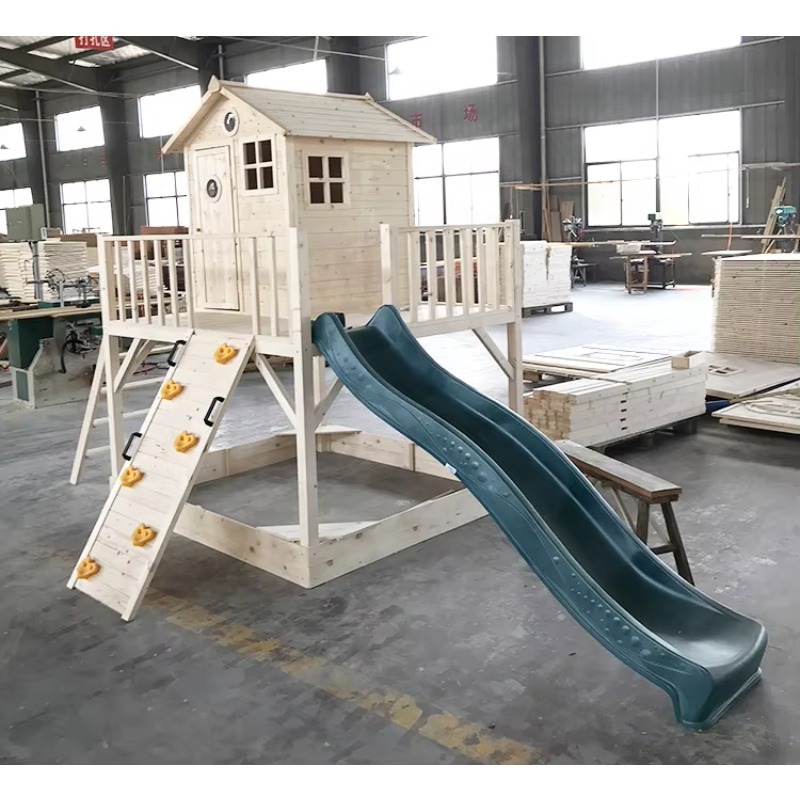 Maison de jeu en bois d'extéri - Kids Outdoor Wooden Playhouse avis et prix
