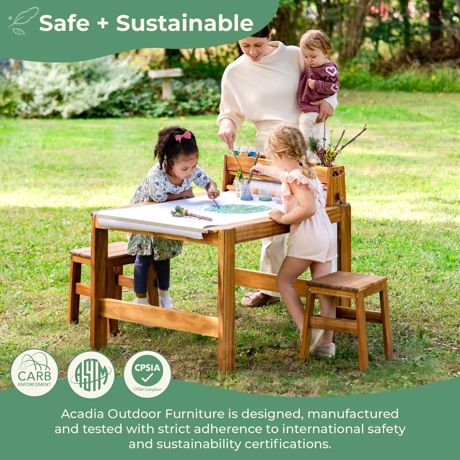 Ensemble table et tabourets d' - Kids Outdoor Table And Chair Set avis et prix