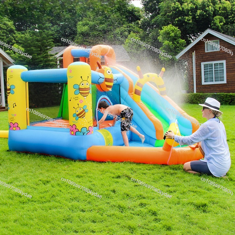 Château gonflable avec tobogga - Kids Outdoor Jumping Castle avis et prix
