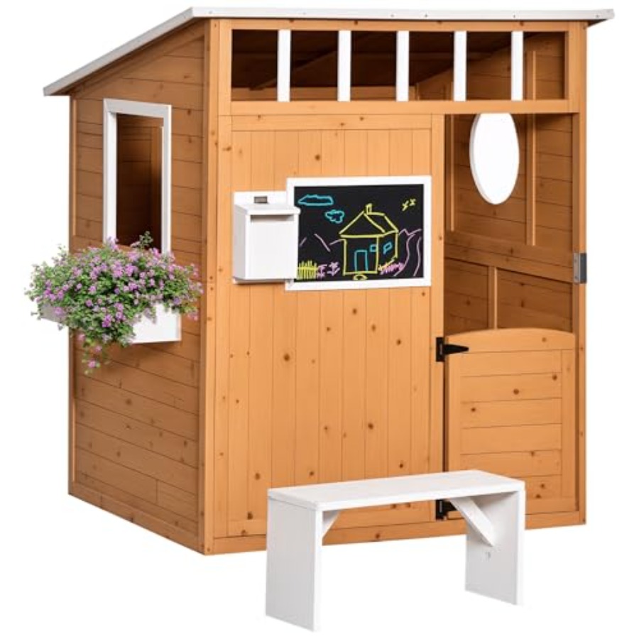 Maisonnette en bois d'extérieu - Kids Outdoor Wooden Playhouse avis et prix