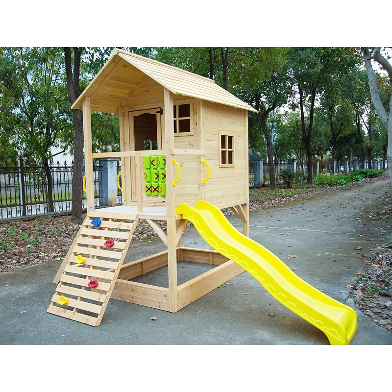 Maisonnettes de jeu en bois po - Kids Outdoor Wooden Playhouse avis et prix
