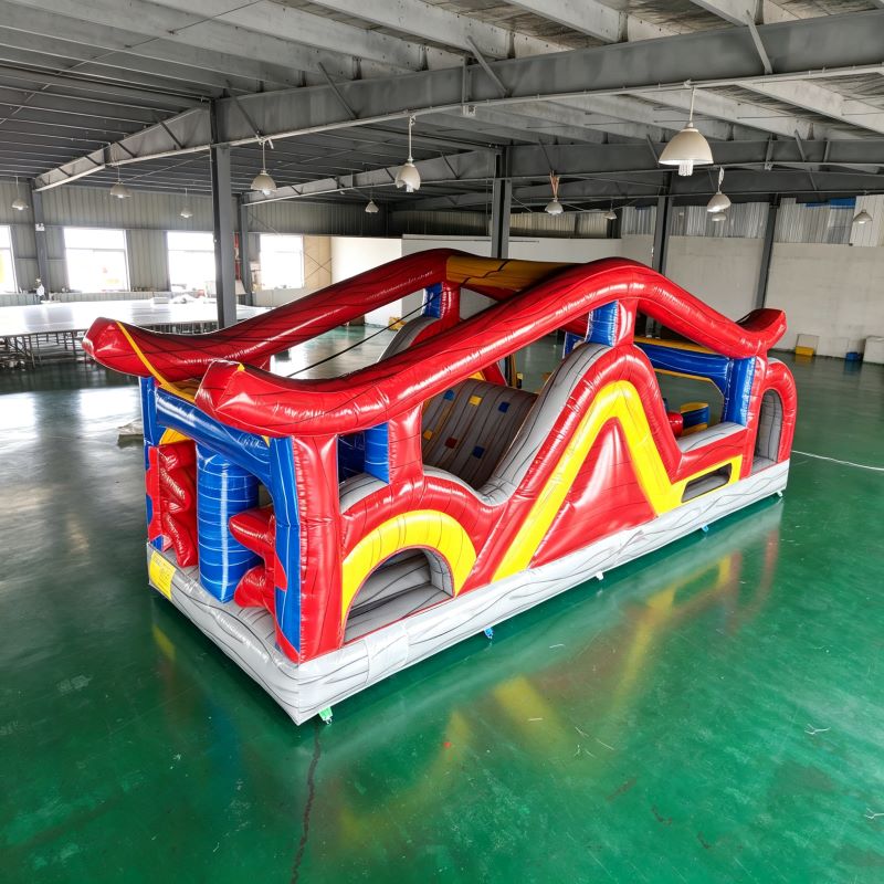 Cours d'obstacles gonflable, j - Kids Outdoor Obstacle Course Equipment avis et prix