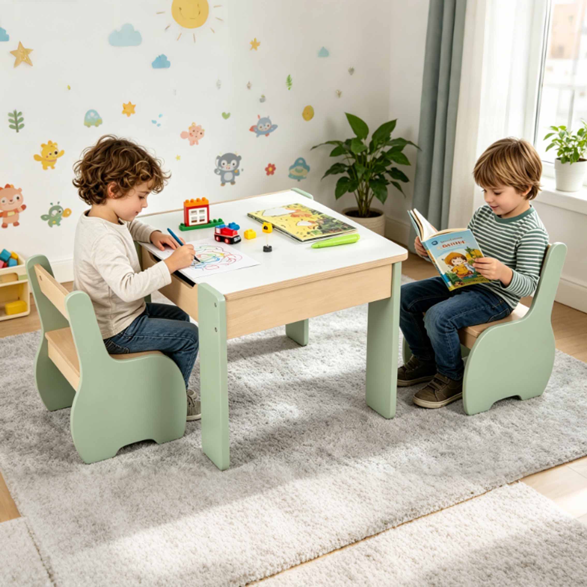 Ensemble table et chaises en b - Kids Outdoor Table And Chair Set avis et prix