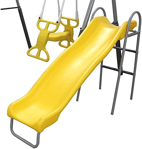 Ensemble de balançoires pour e - Kids Outdoor Swing Set With Slide avis et prix