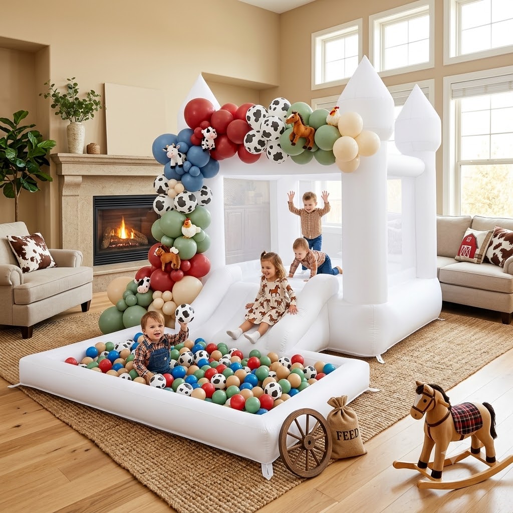 Château gonflable Oxford blanc - Kids Outdoor Wendy House avis et prix