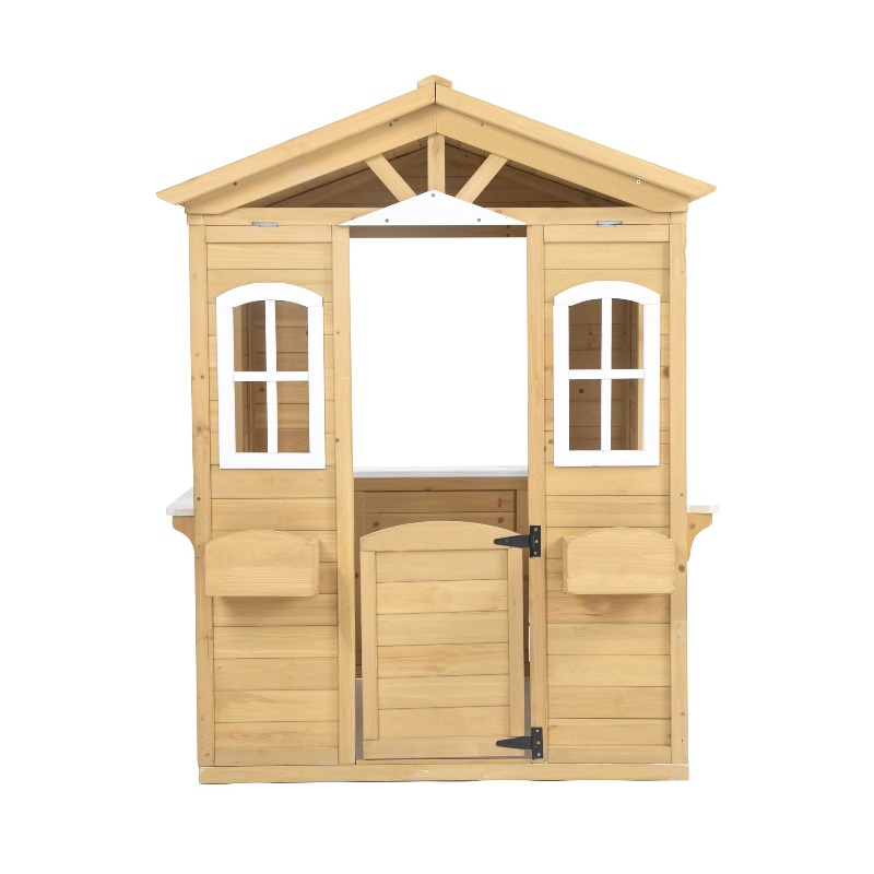 Maisonnette de jeu en bois mas - Kids Outdoor Wooden Playhouse avis et prix