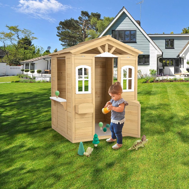 Maisonnette de jeu en bois mas - Kids Outdoor Wooden Playhouse avis et prix