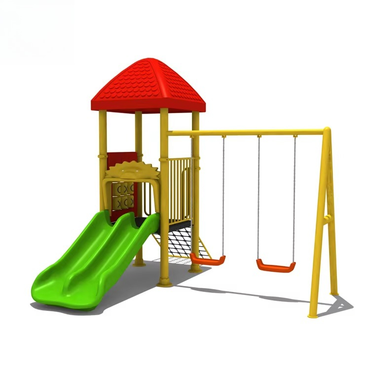 Équipements de terrain de jeux - Kids Outdoor Swing Set With Slide avis et prix