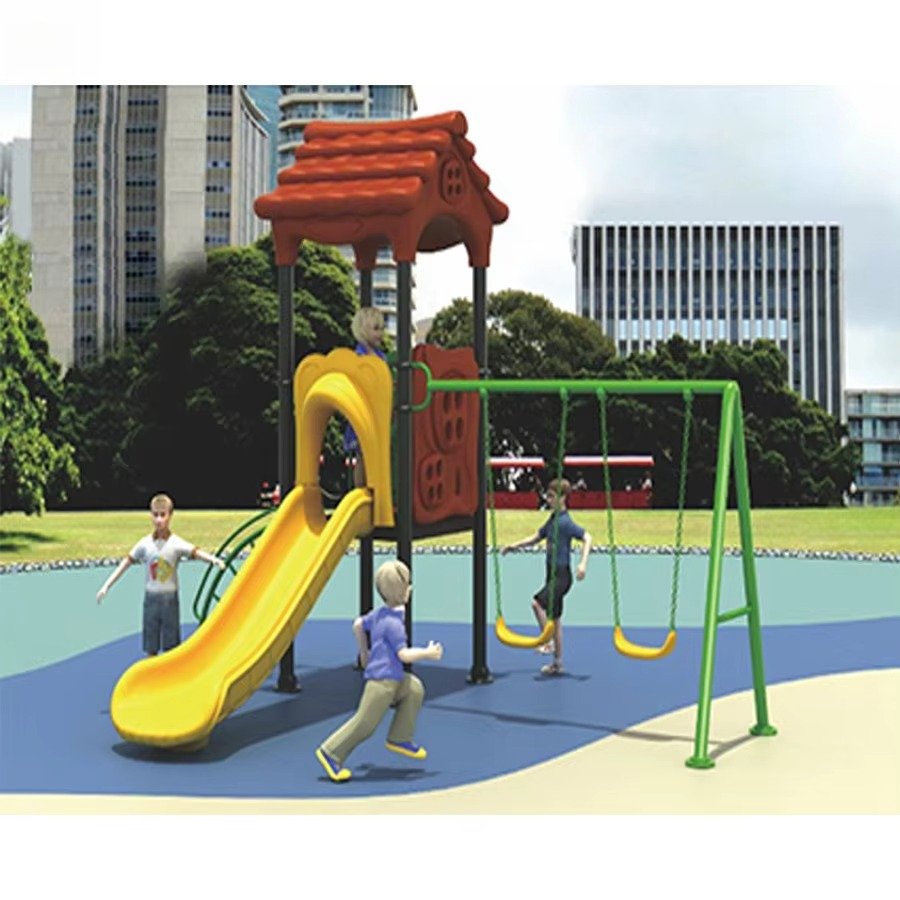 Équipements de terrain de jeux - Kids Outdoor Swing Set With Slide avis et prix