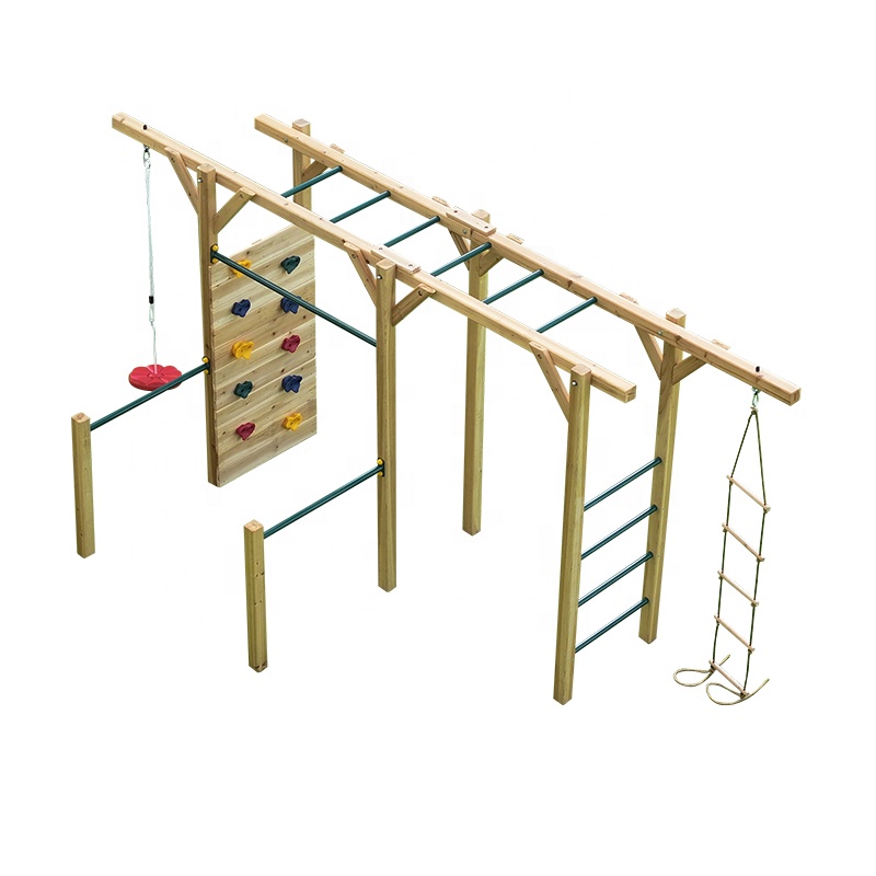Équipement de fitness en bois  - Kids Outdoor Monkey Bars avis et prix