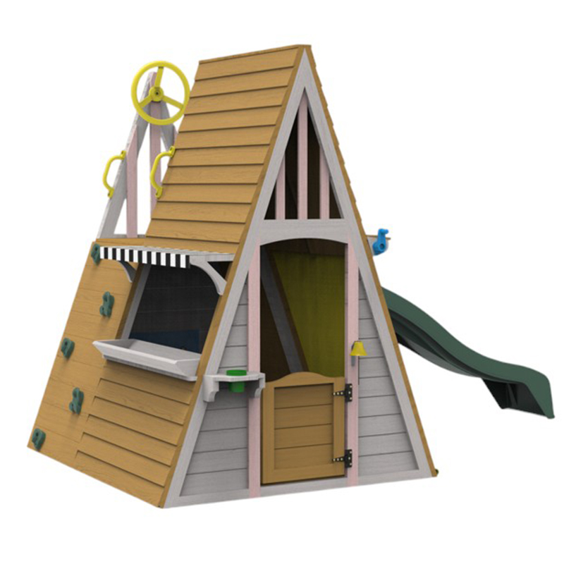 Équipement de terrain de jeu e - Kids Outdoor Wooden Playhouse avis et prix