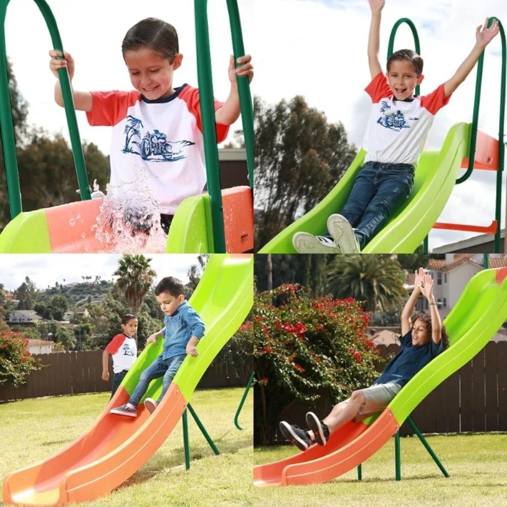 Parasols de terrasse - Tobogga - Kids Outdoor Swing Set With Slide avis et prix
