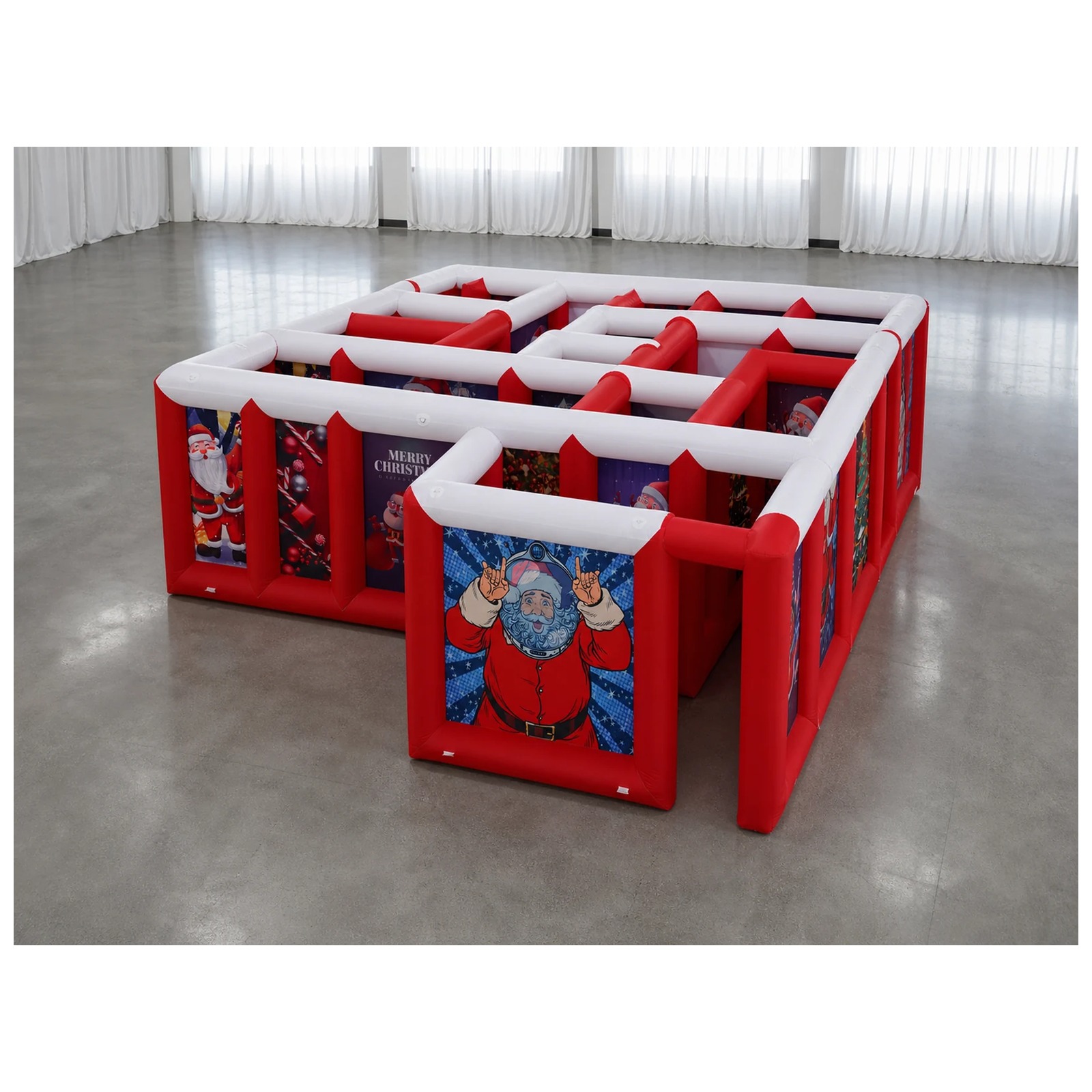 Grand labyrinthe gonflable rou - Kids Outdoor Games For Party avis et prix